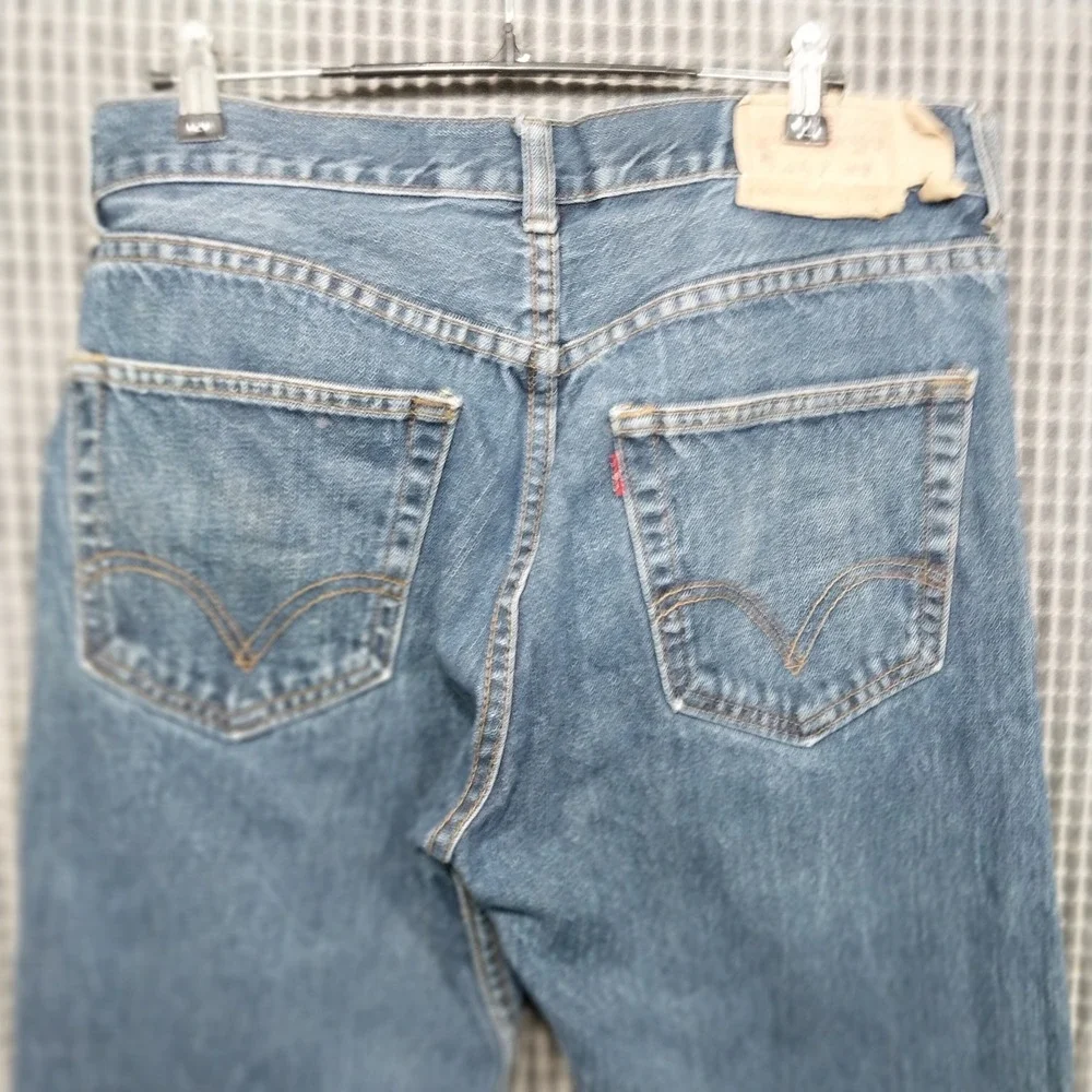 Levi's Mens Jeans 501 Original Straight Leg Button Fly 34x30 Blue